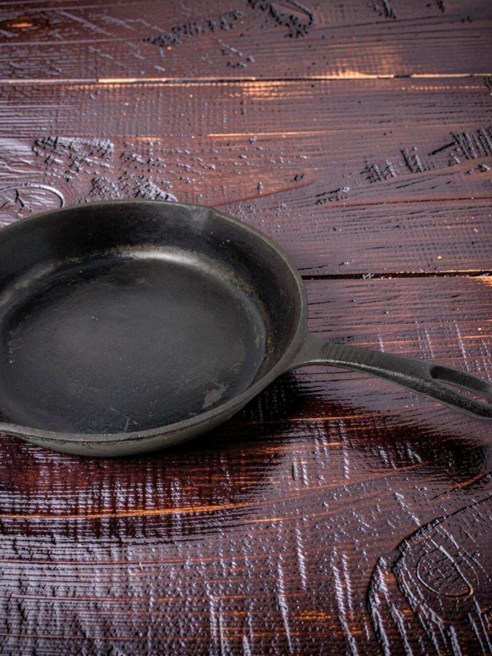 Vintage Heavy Cast Iron 2"Deep 10" Wide Seasoned Frying Pan